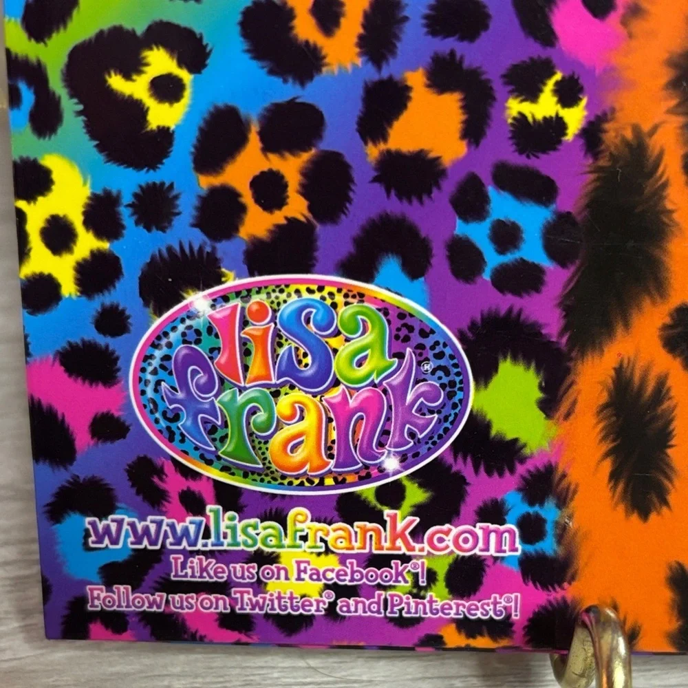 Lisa Frank Colorful Leopard Print Folder